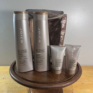 Joico K-PAK Reconstruct Shampoo Conditioner Hydrator Hair Care Set with Bag